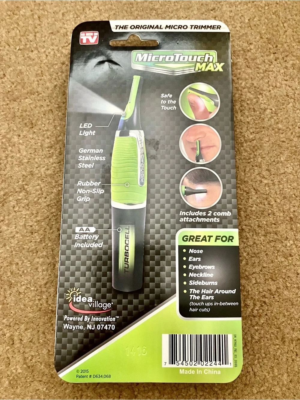 MicroTouch Max All-In-One Personal Trimmer - Green